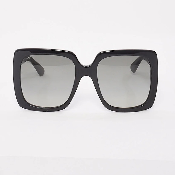 Gucci sunglasses rhinestone bling crystal black silver oversized frame rare - Picture 2 of 5